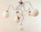 Adjustable Hanging Lamp with White Sphere Glass 13