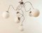Adjustable Hanging Lamp with White Sphere Glass, Image 13