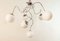 Adjustable Hanging Lamp with White Sphere Glass 12