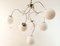 Adjustable Hanging Lamp with White Sphere Glass, Image 7