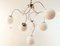 Adjustable Hanging Lamp with White Sphere Glass, Image 8