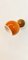 Adjustable Sconce with Orange Metal Dome, Image 6