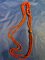 Vintage Two Strand Coral Necklace with 925 Silver Clip and Clasp, Image 1