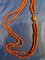 Vintage Two Strand Coral Necklace with 925 Silver Clip and Clasp, Image 3