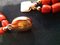 Vintage Two Strand Coral Necklace with 925 Silver Clip and Clasp 14