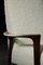 Mid-Century Scandinavian Modern White High Teak Armchair from Bröderna Andersson, 1960s, Image 17