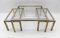 Coffee Table & Nesting Tables from Maison Charles, 1970s, Set of 3 1