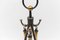 Hand Forged Iron and Brass Tripod Stand with Fireplace Tools, Austria, 1950s, Set of 4, Image 8