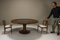 Round Dining Table in Mahogany and Terrazzo, Italy, 1950s, Image 4