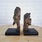 Brutalist Bookends in Carved Wood by Don Quixote & Sancho, 1970s, Set of 2, Image 5