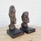 Brutalist Bookends in Carved Wood by Don Quixote & Sancho, 1970s, Set of 2 19