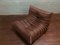 Vintage Brown Leather Togo Living Room Set by Michel Ducaroy for Ligne Roset, 1970s 22