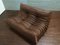 Vintage Brown Leather Togo Living Room Set by Michel Ducaroy for Ligne Roset, 1970s 56