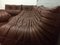 Vintage Brown Leather Togo Living Room Set by Michel Ducaroy for Ligne Roset, 1970s 28