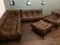 Vintage Brown Leather Togo Living Room Set by Michel Ducaroy for Ligne Roset, 1970s 31