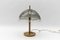 Mid-Century Moderne Tischlampe aus Messing & Muranoglas, 1960er 4