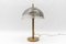 Mid-Century Moderne Tischlampe aus Messing & Muranoglas, 1960er 3