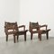 Vintage Ecuadorian Rocking Chair and Armchairs by Angel I. Pazmino for Muebles De Estilo, 1960s, Set of 3 1