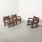 Vintage Ecuadorian Rocking Chair and Armchairs by Angel I. Pazmino for Muebles De Estilo, 1960s, Set of 3 12