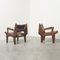 Vintage Ecuadorian Rocking Chair and Armchairs by Angel I. Pazmino for Muebles De Estilo, 1960s, Set of 3, Image 13