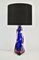 Pink and Blue Sommerso Table Lamp by Seguso Murano 5