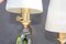 Lampes en Cristal Vert par Val St Lambert, Set de 2 3