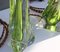 Green Crystal Lamps by Val St Lambert, Set of 2, Image 12