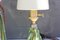 Green Crystal Lamps by Val St Lambert, Set of 2 10