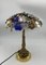Lámpara de mesa vintage de bronce con cristal de Murano, 1960, Imagen 1