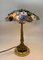Lampe de Bureau Vintage en Bronze avec Verre de Murano, 1960 2