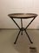 Antique Side Table with Wrought Iron Legs and Copper Table Top 4