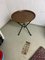 Antique Side Table with Wrought Iron Legs and Copper Table Top 6