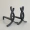 Cast Iron Flame Andirons, France, 1950s, Set of 2 11