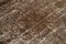 Tappeto anatolico marrone annodato a mano in lana sovratinto, anni '60, Immagine 5