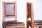 Antique Biedermeier Chairs in Oak and Leather, 1800s, Set of 2, Image 3