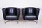 Art Deco Black Armchairs in Leather by Jindrich Halabala for Up Závody, 1930s, Set of 2 20