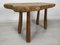 Brutalist Table in Ash, 1970s 3