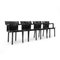 Chaises 4870 Vintage Noires par Anna Castelli pour Kartell, 1980s, Set de 4 3