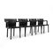 Vintage Black 4870 Chairs by Anna Castelli for Kartell, 1980s, Set of 4 3