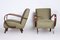 Art Deco Armchairs in Beech and Green Fabric attributed to Jindřich Halabala for Up Závody, Former Former Czechoslovakiaoslovakia, 1930s, Set of 2, Image 5