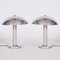 Bauhaus Table Lamps in Chrome-Plated Steel, Former Czechoslovakia, 1930s, Set of 2 1