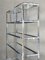 Chromed and Glass Tubular Metal Medical Shelf, 1970s 7