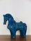 Scultura di cavallo in ceramica blu di Aldo Londi per Bitossi Fiorentino, 1960, Immagine 2