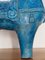 Escultura de caballo de cerámica azul de Aldo Londi para Bitossi Fiorentino, 1960, Imagen 8