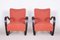 Art Deco Model H-269 Lounge Chairs in Beech and Red Upholstery attributed to Jindřich Halabala for Up Závody, Former Czechoslovakia, 1930s, Set of 2, Image 12
