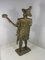 Escultura beninesa de latón con músico, años 50, Imagen 7