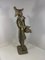 Sculpture en Laiton avec Musicien, Bénin, 1950s 4
