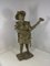 Beninese Brass Sculpture with Musician, 1950s 1