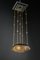 Lampes à Suspension Art Déco avec Abat-jours en Verre Taillé, Vienne, Autriche, 1920s, Set de 2 7