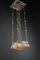 Art Deco Pendants with Cut Glass Shades, Vienna, Austria, 1920s, Set of 2 10